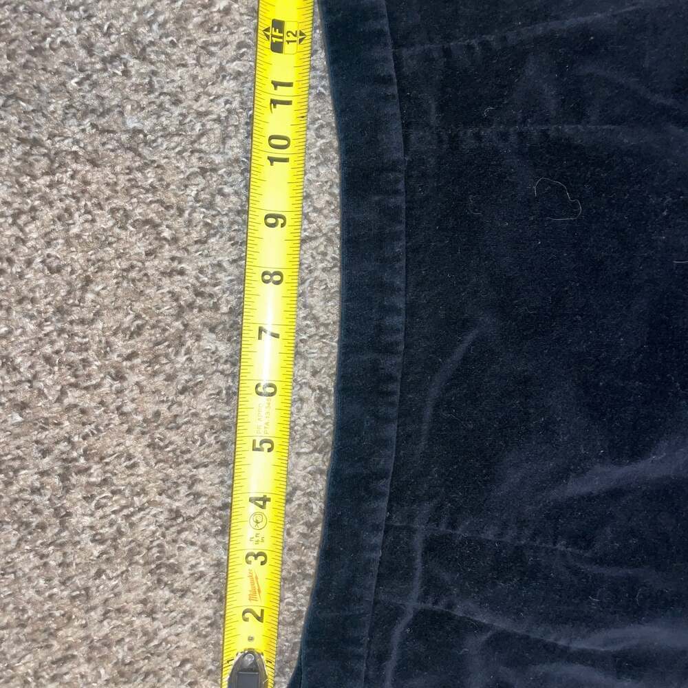 Frank Lee Vintage Black Velvet Midi Column Skirt 90s - Picture 4 of 5